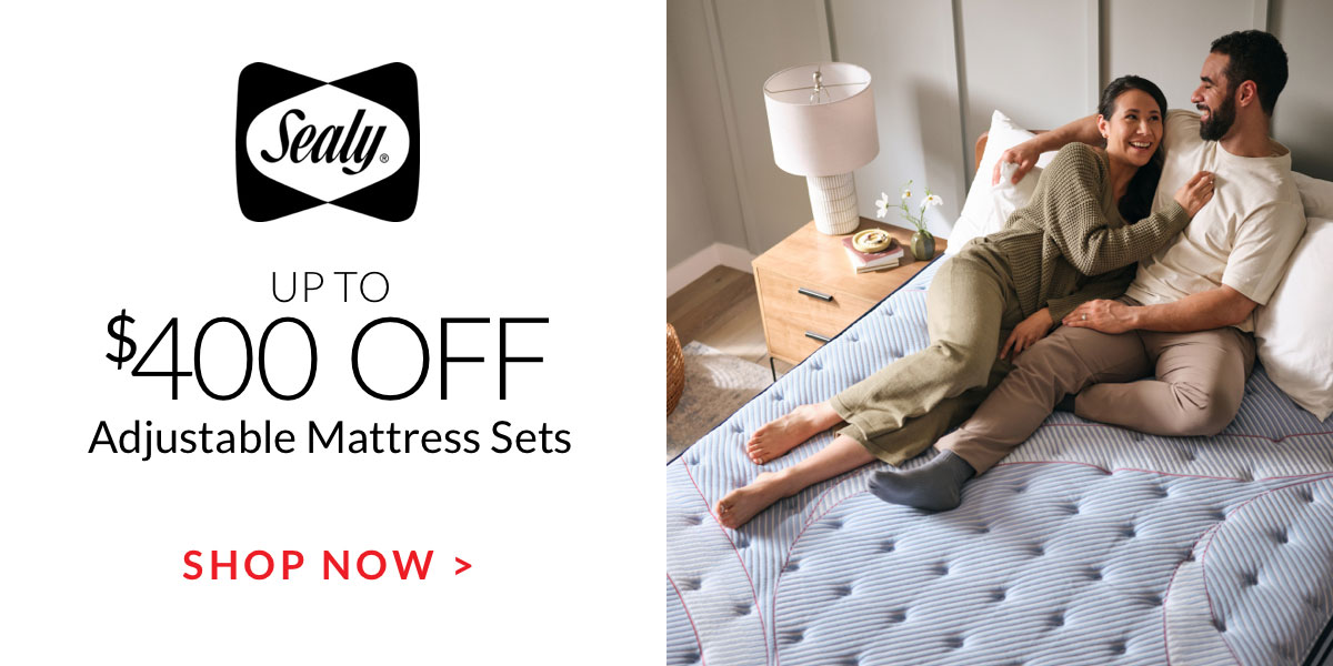 Up to $400 off Sealy Adjustable Mattress Sets