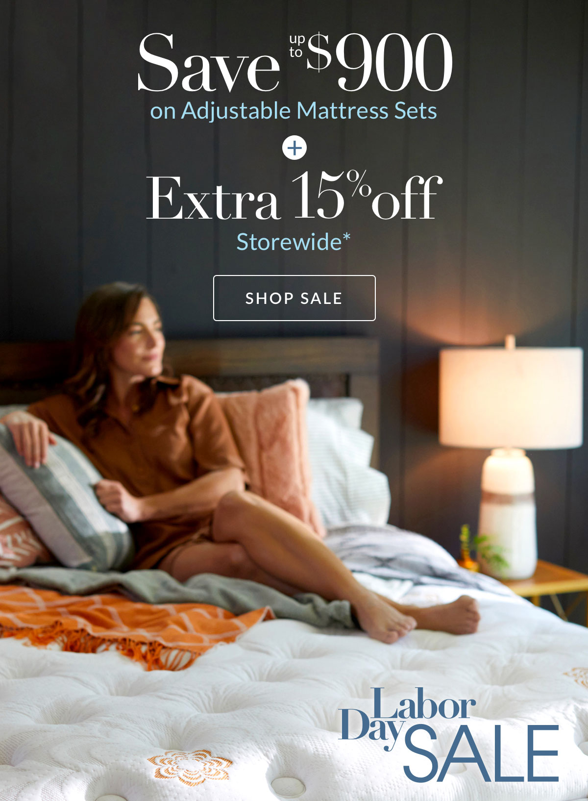 Save $900 on Adjustable Mattress Sets plus Extra 15% off Storewide*