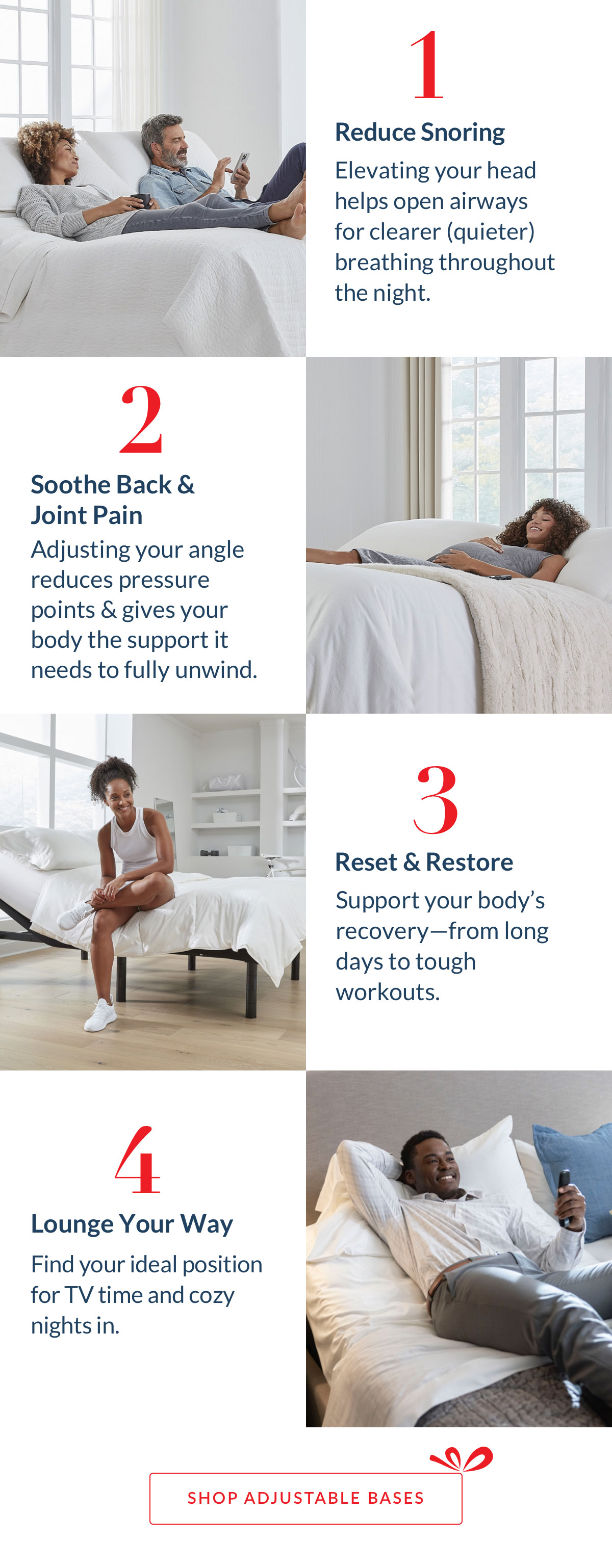 Gift comfort that goes far beyond sleep - Shop Adjustables