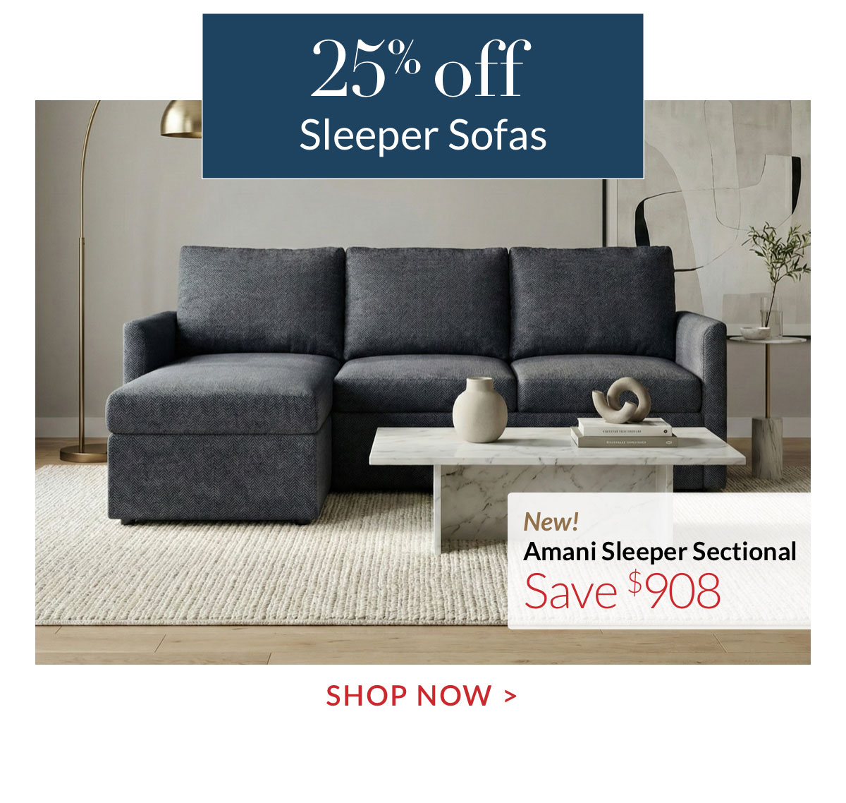 25% off Sleeper Sofas