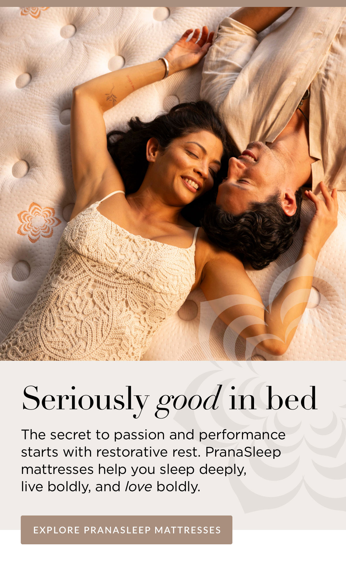 Seriously good in bed