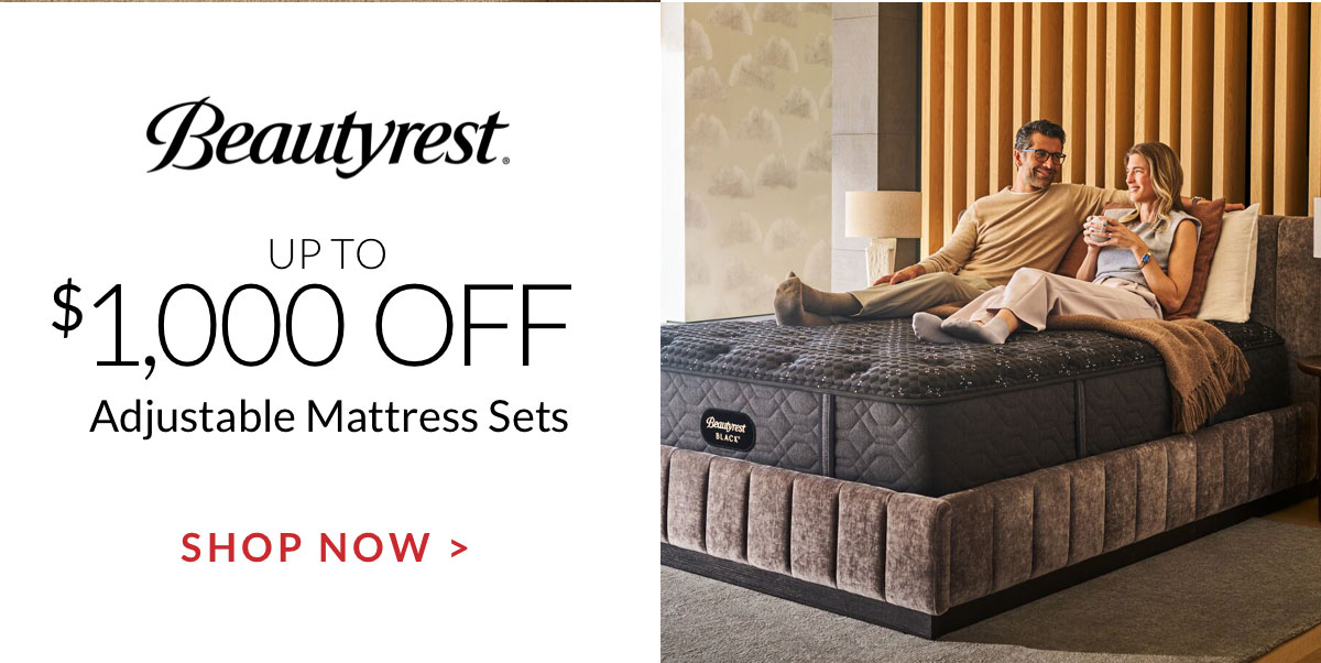 Up to $1,000 off Beautyrest Adjustable Mattress Sets