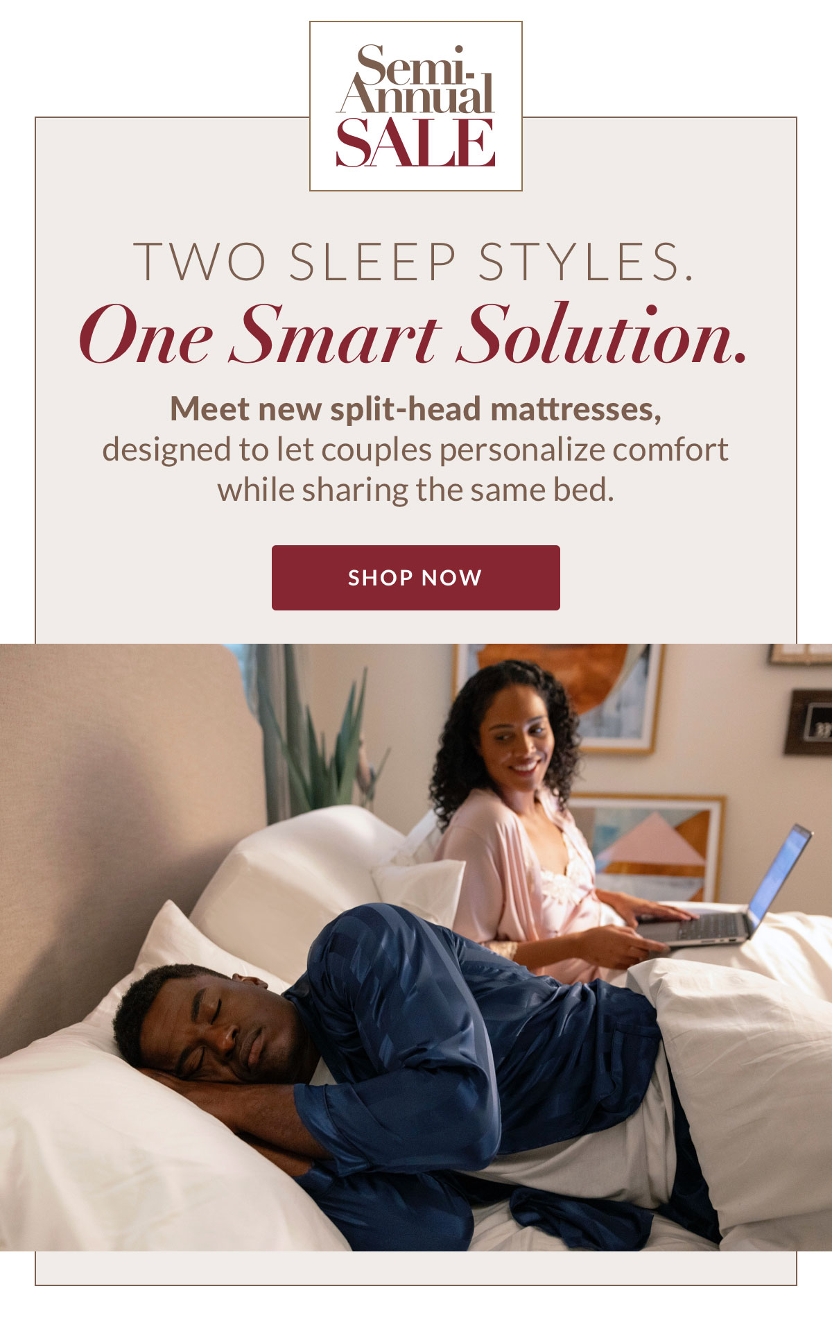 Meet the new split-head mattresses