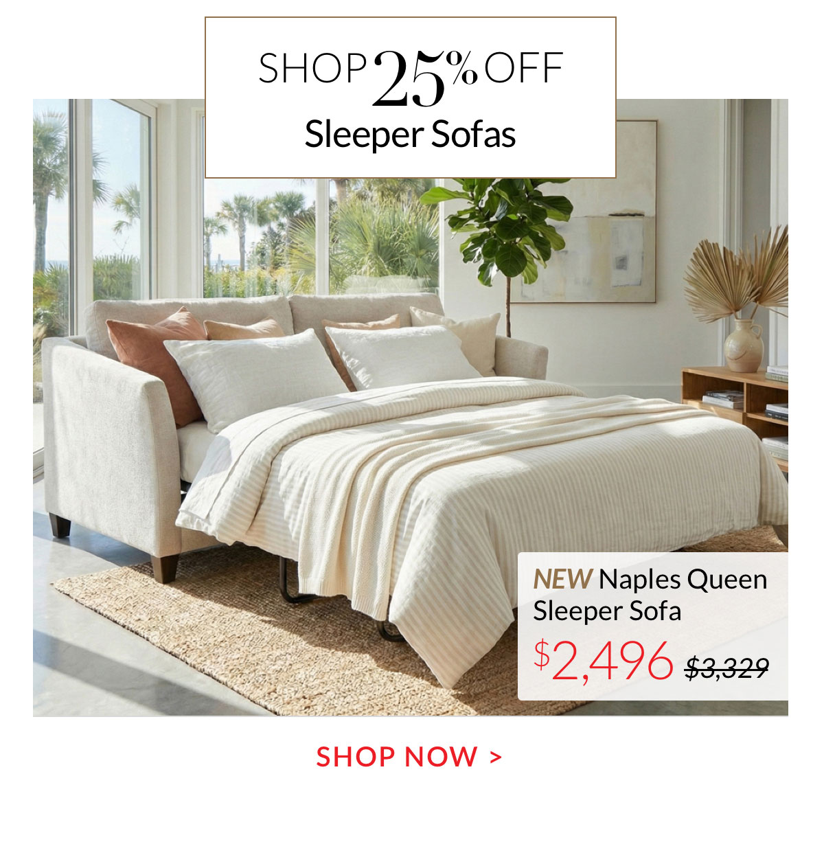 Shop 25% off Sleeper Sofas