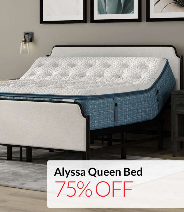 75% off Alyssa Queen Bed