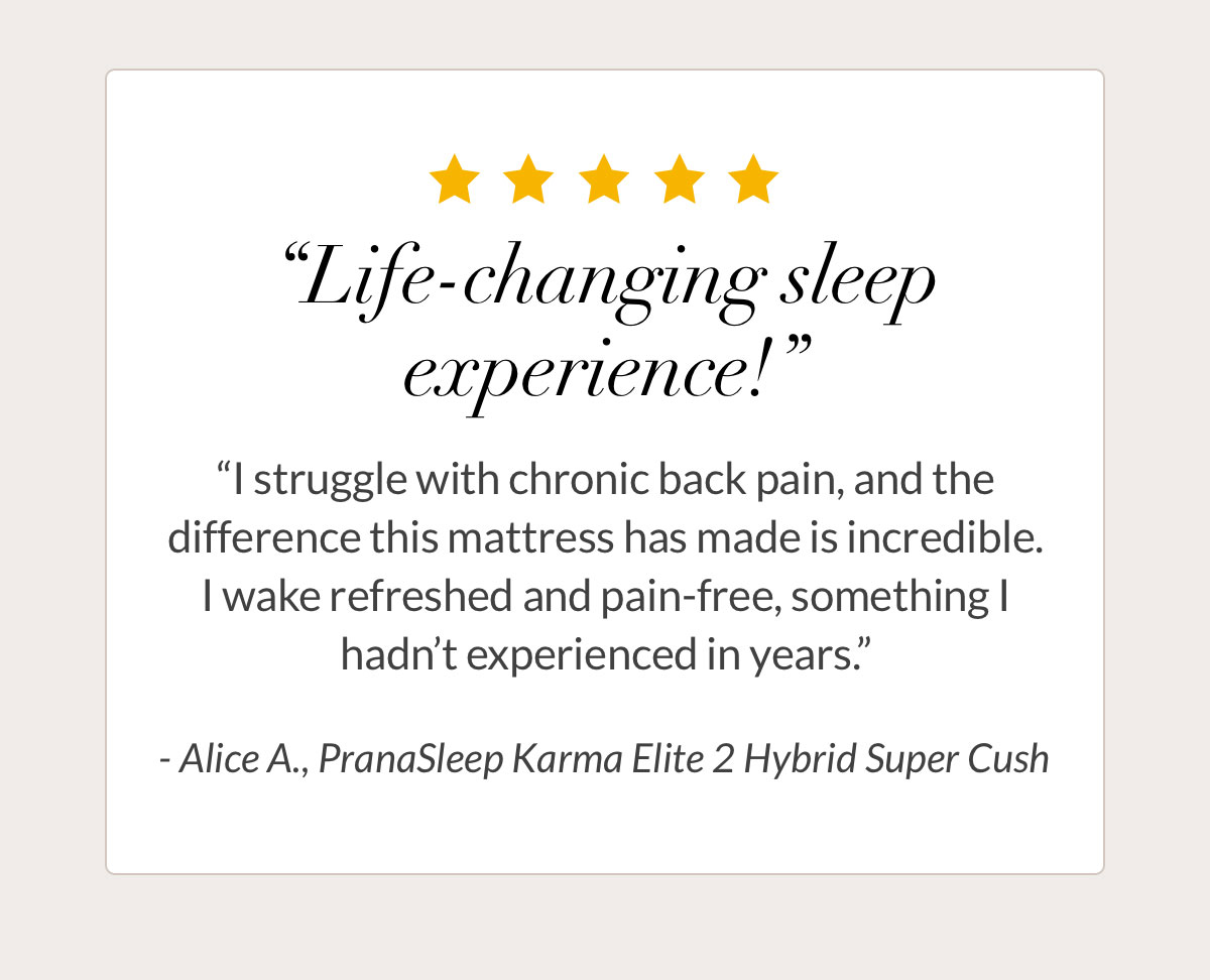 PranaSleep Karma Elite 2 Hybrid Super Cush