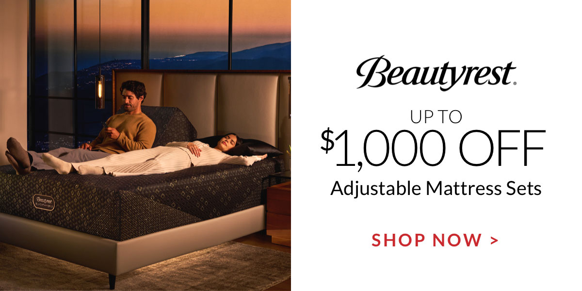 Up to $1,000 off Beautyrest Adjustable Mattress Sets