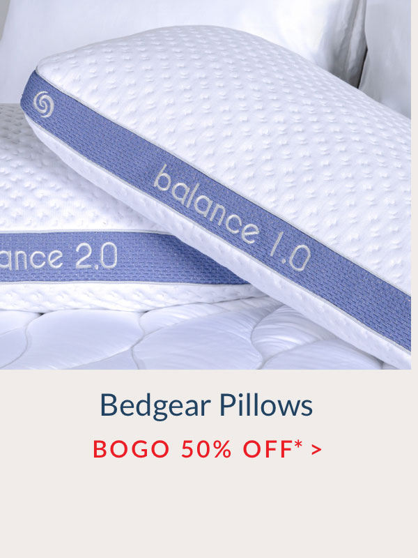 BOGO 50% off Bedgear Pillows*