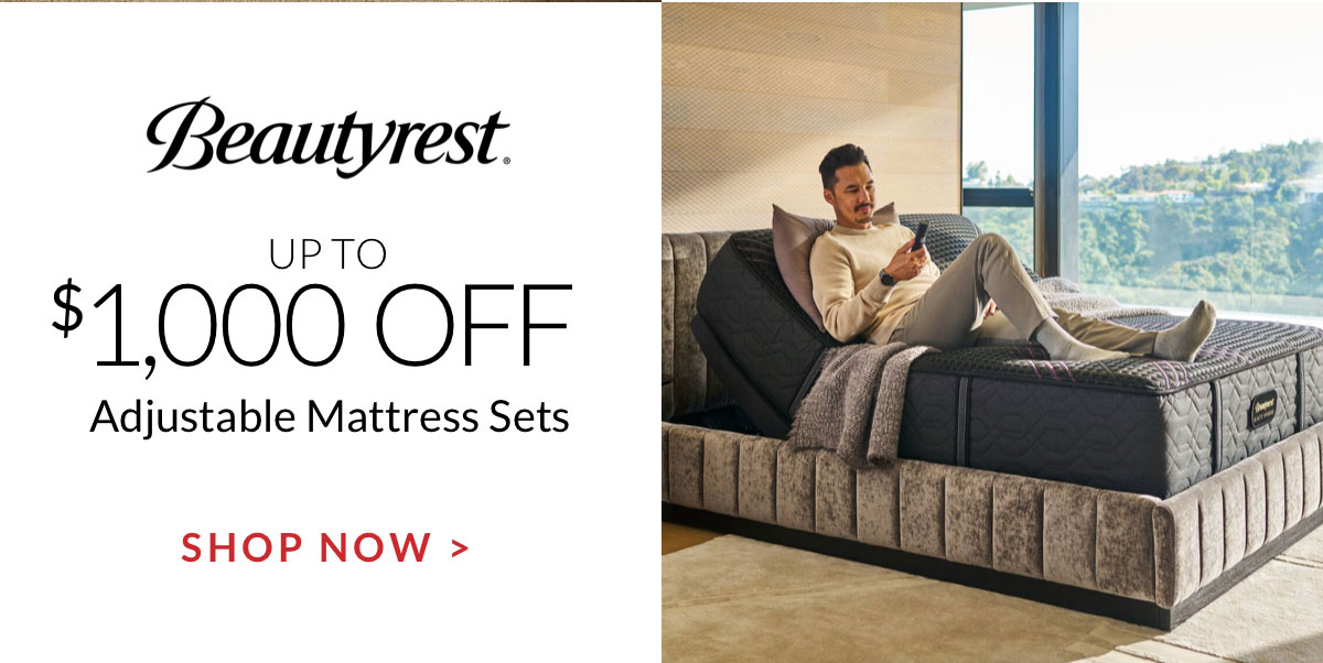 Up to $1,000 off Beautyrest Adjustable Mattress Sets