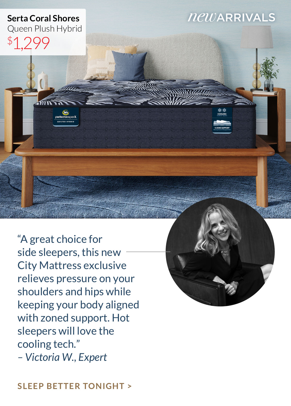 Serta Coral Shores Queen Plush Hybrid Mattress Serta Coral Shores Queen Plush Hybrid Mattress