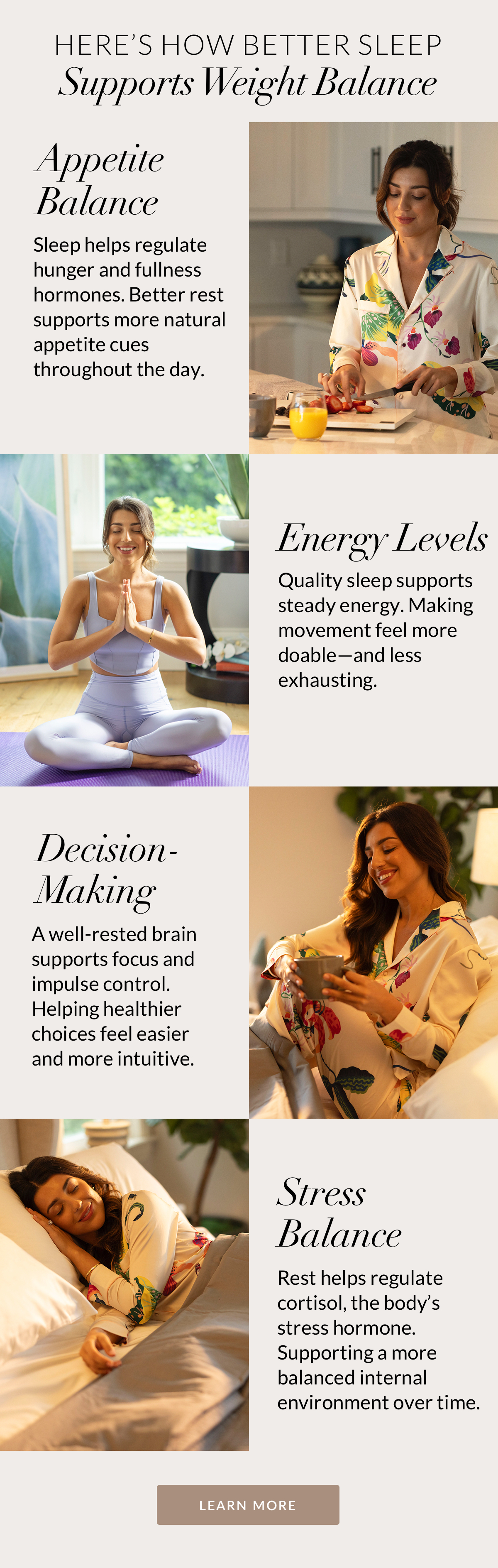 Here’s how better sleep supports Weight Balance