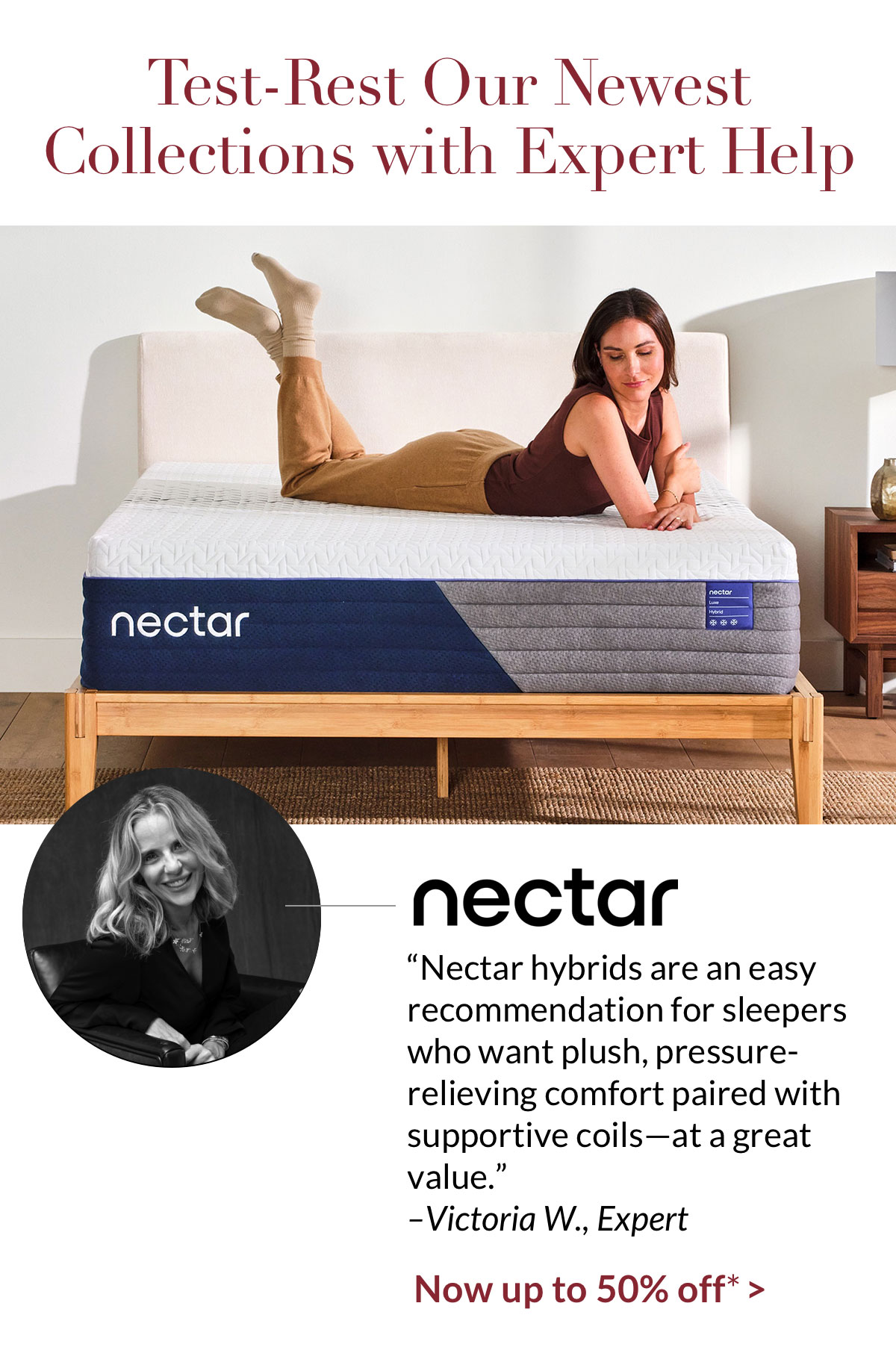 Up to 50% off Nectar Hybrid Mattresses