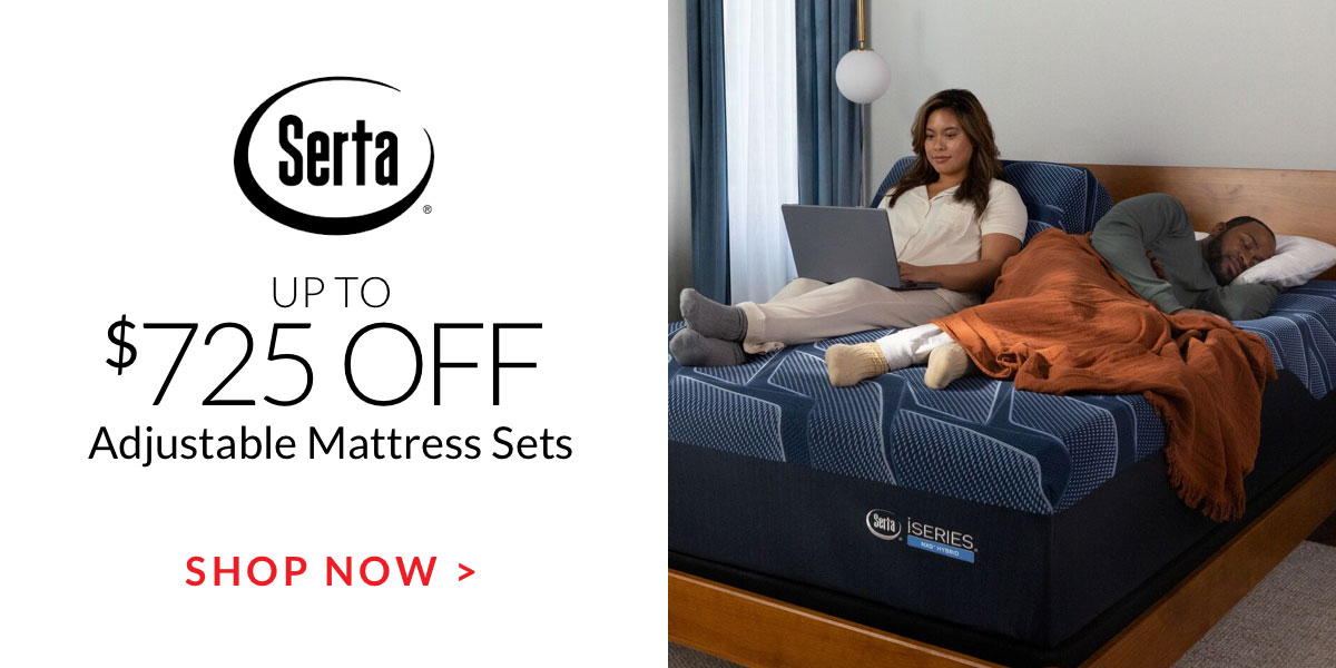 Up to $725 off Serta Adjustable Mattress Sets