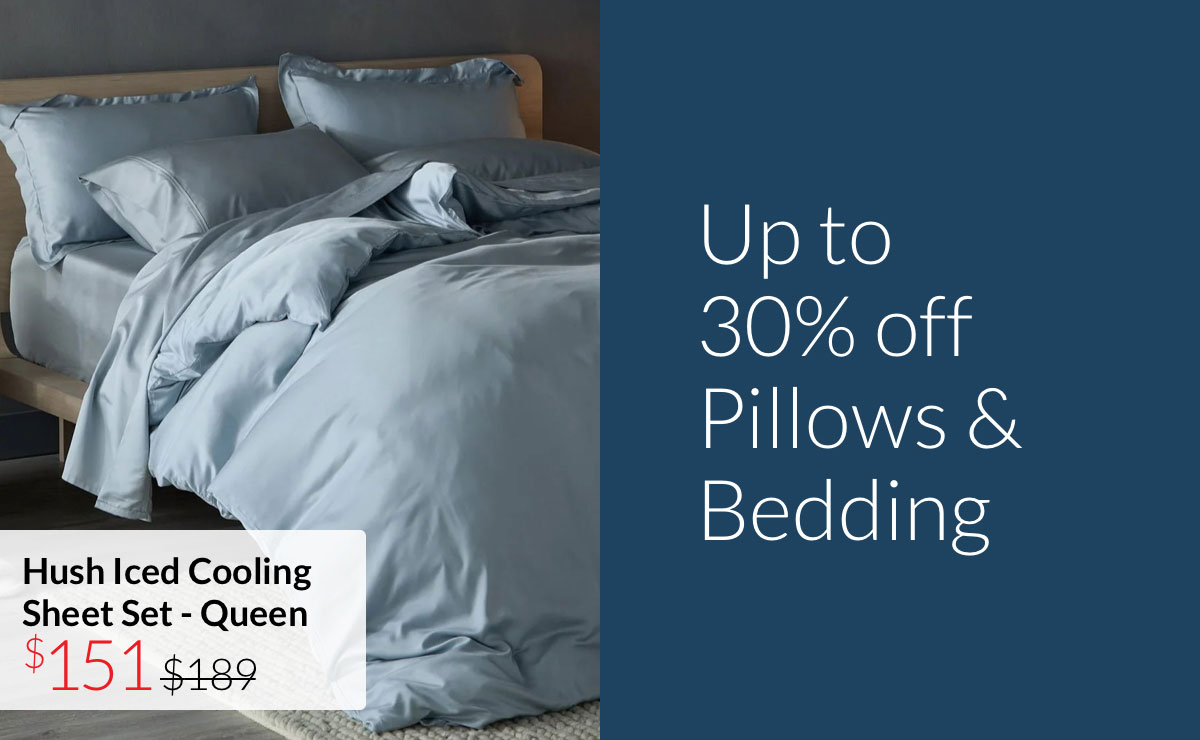 Up to 30% Off Pillows & Bedding