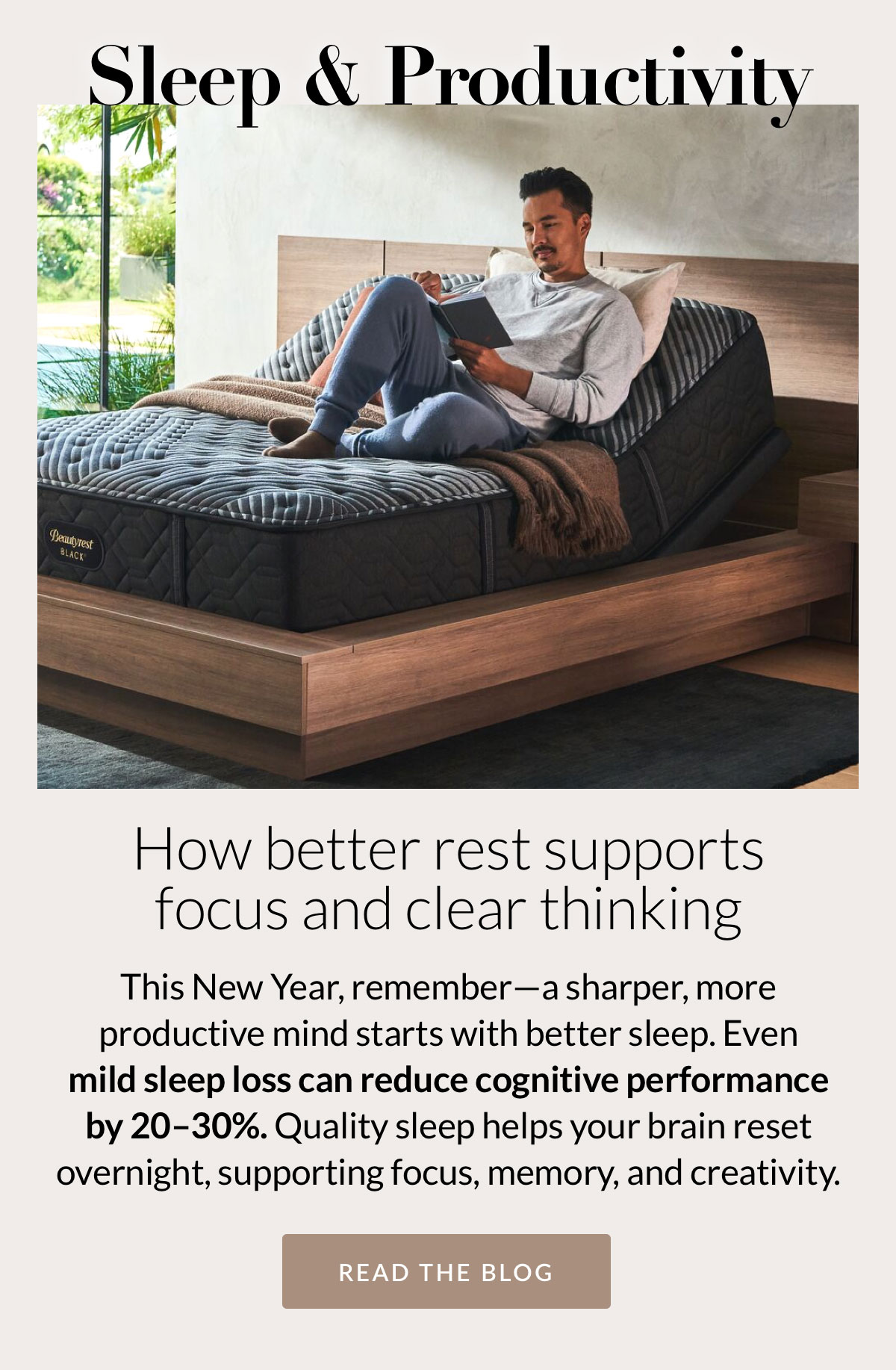 Sleep & Productivity - How better rest supports focus and clear thinking