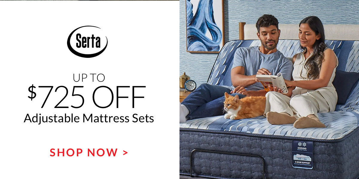 Up to $750 off Serta Adjustable Mattress Sets - Shop Now