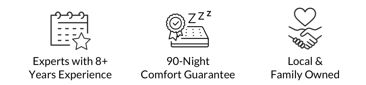 Experts with 8+ Years Experience. 90-Night Comfort Guarantee. Local & Family Owned