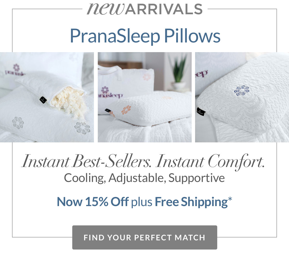 15% off New PranaSleep Pillows