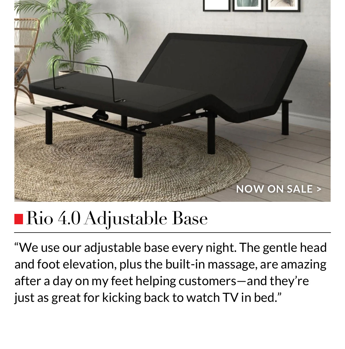 Rio 4.0 Adjustable Base Rio 4.0 Adjustable Base