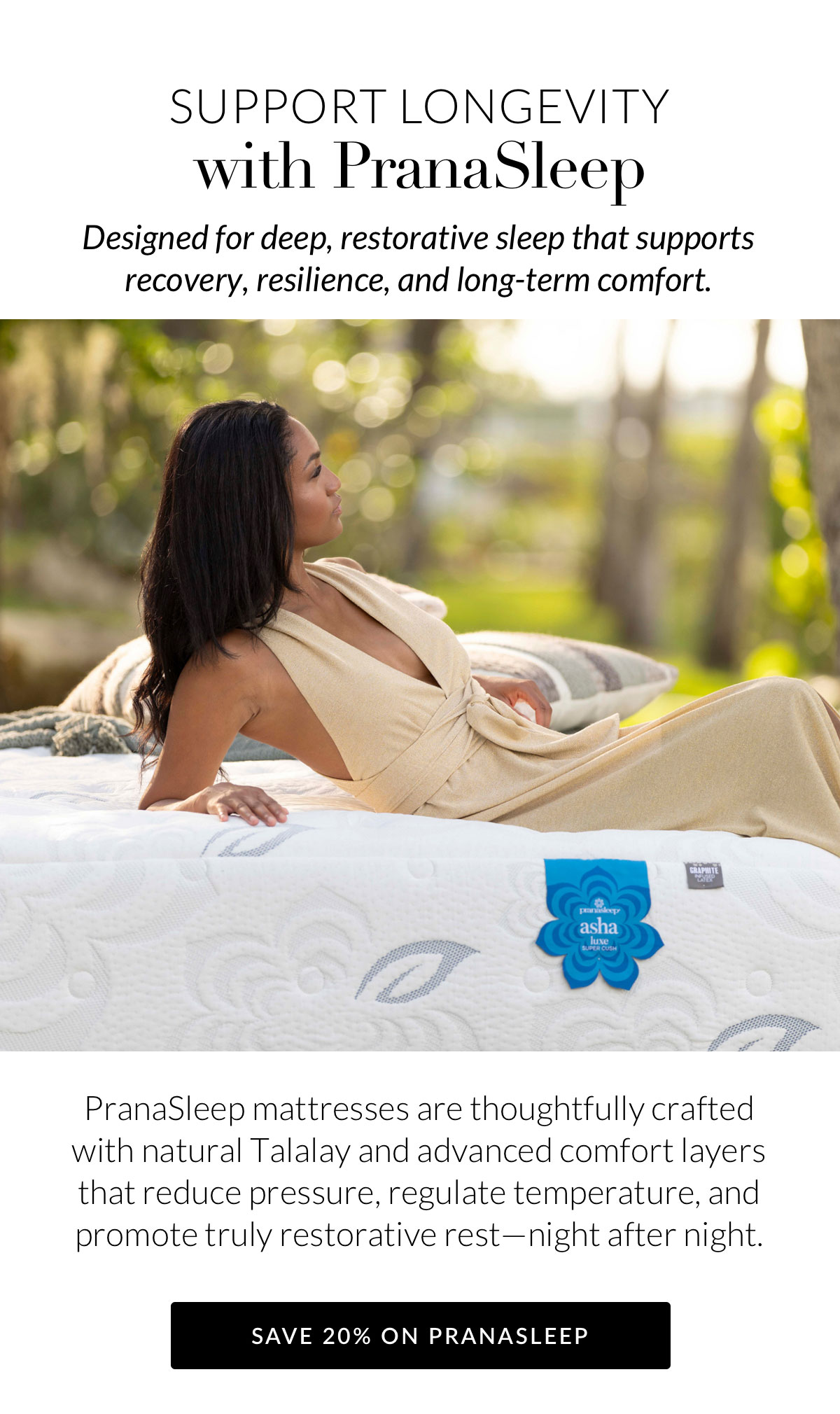 Support Longevity with PranaSleep