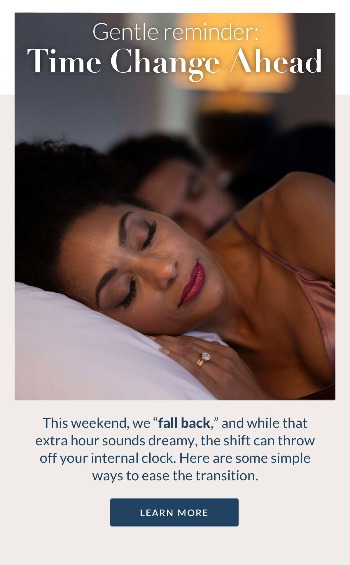 Gentle reminder: Time Change Ahead Gentle reminder: Time Change Ahead