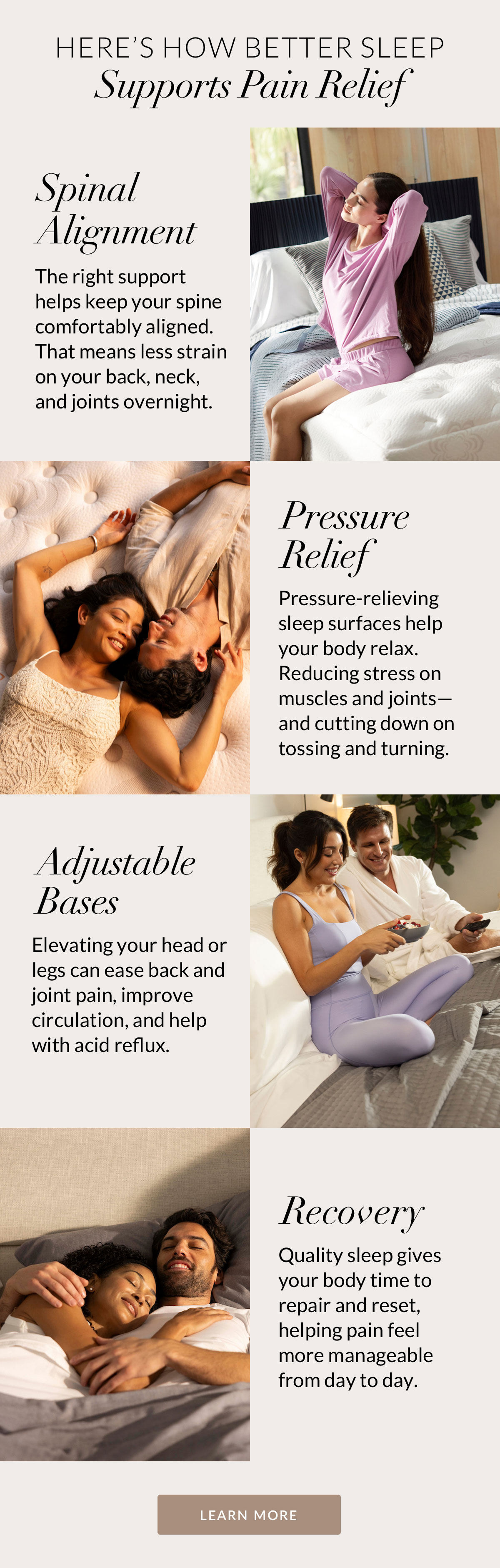 HERE’S how better sleep Supports Pain Relief