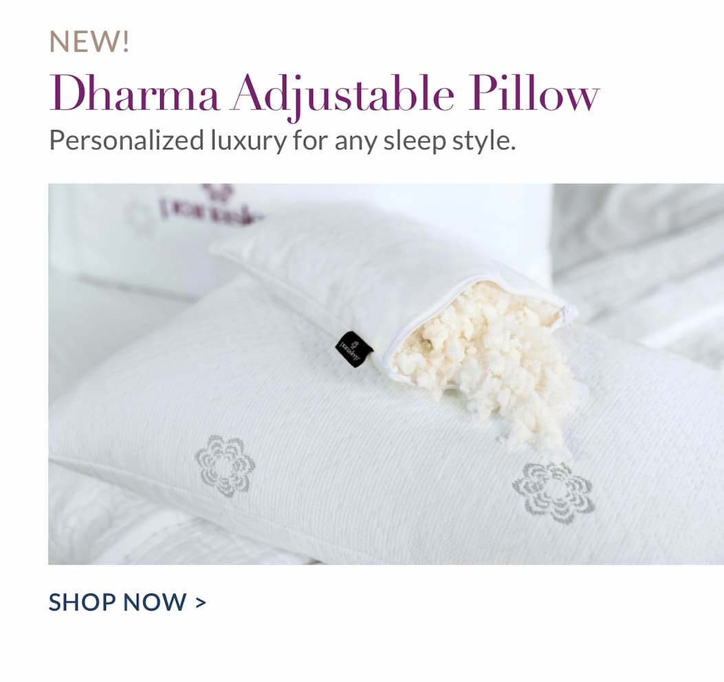 Dharma Adjustable Latex Pillow - Best for: All sleep styles