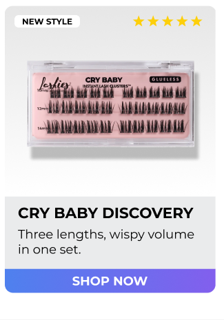 Cry Baby Discovery lash clusters – wispy volume with three customizable lengths – shop now