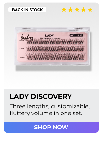 Lady Discovery lash clusters – three lengths with soft, fluttery volume – shop now
