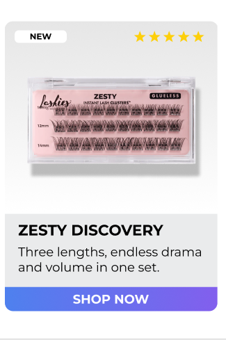 Zesty Discovery lash clusters – three lengths for customizable volume and drama – shop now