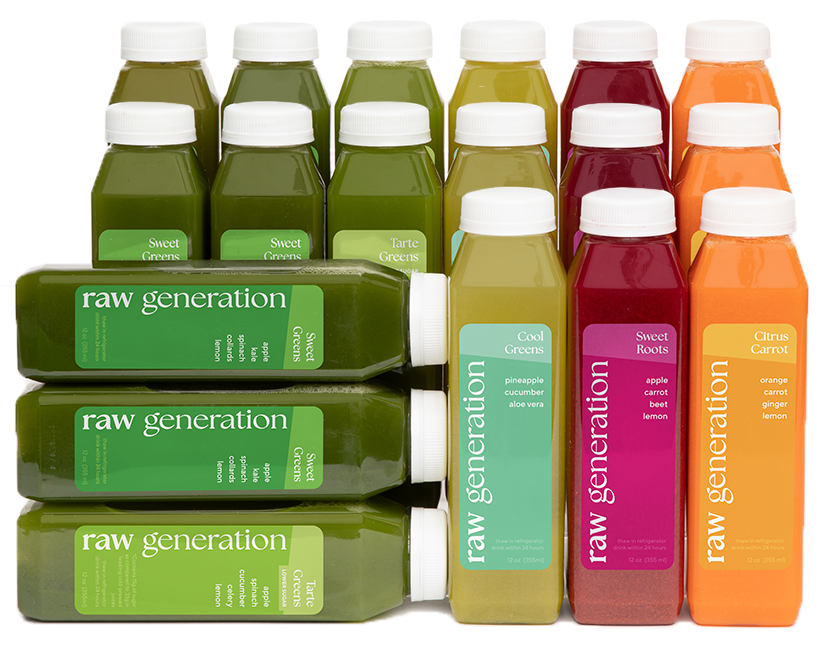 Our bestselling cleanses 🙌 Raw Generation Juices