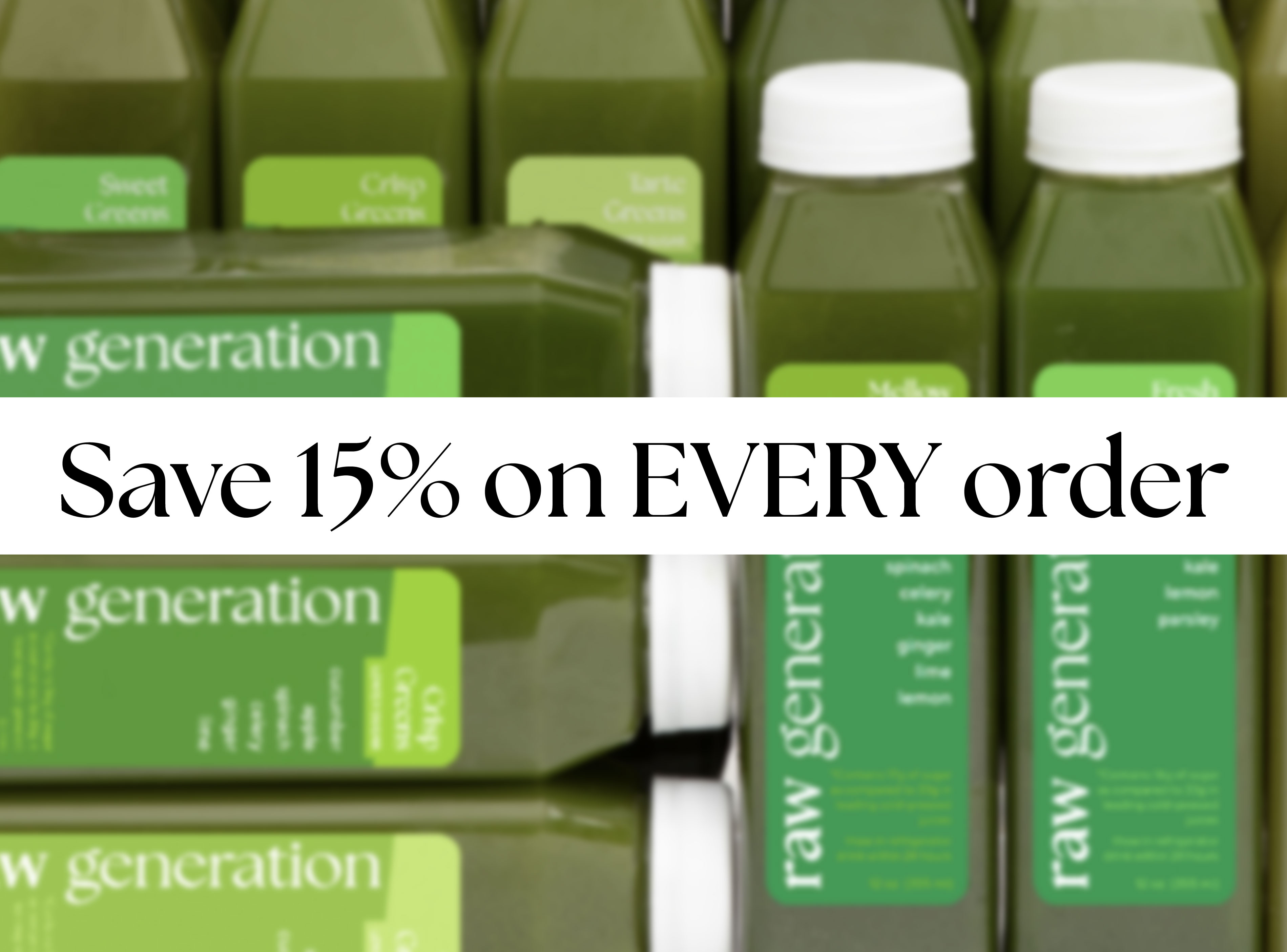 Use Autoship and Save Raw Generation Juices