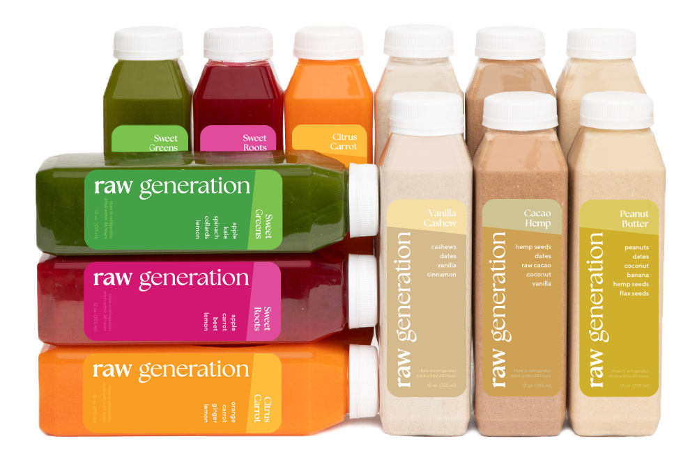 12 grams of protein in just 1 smoothie Raw Generation Juices