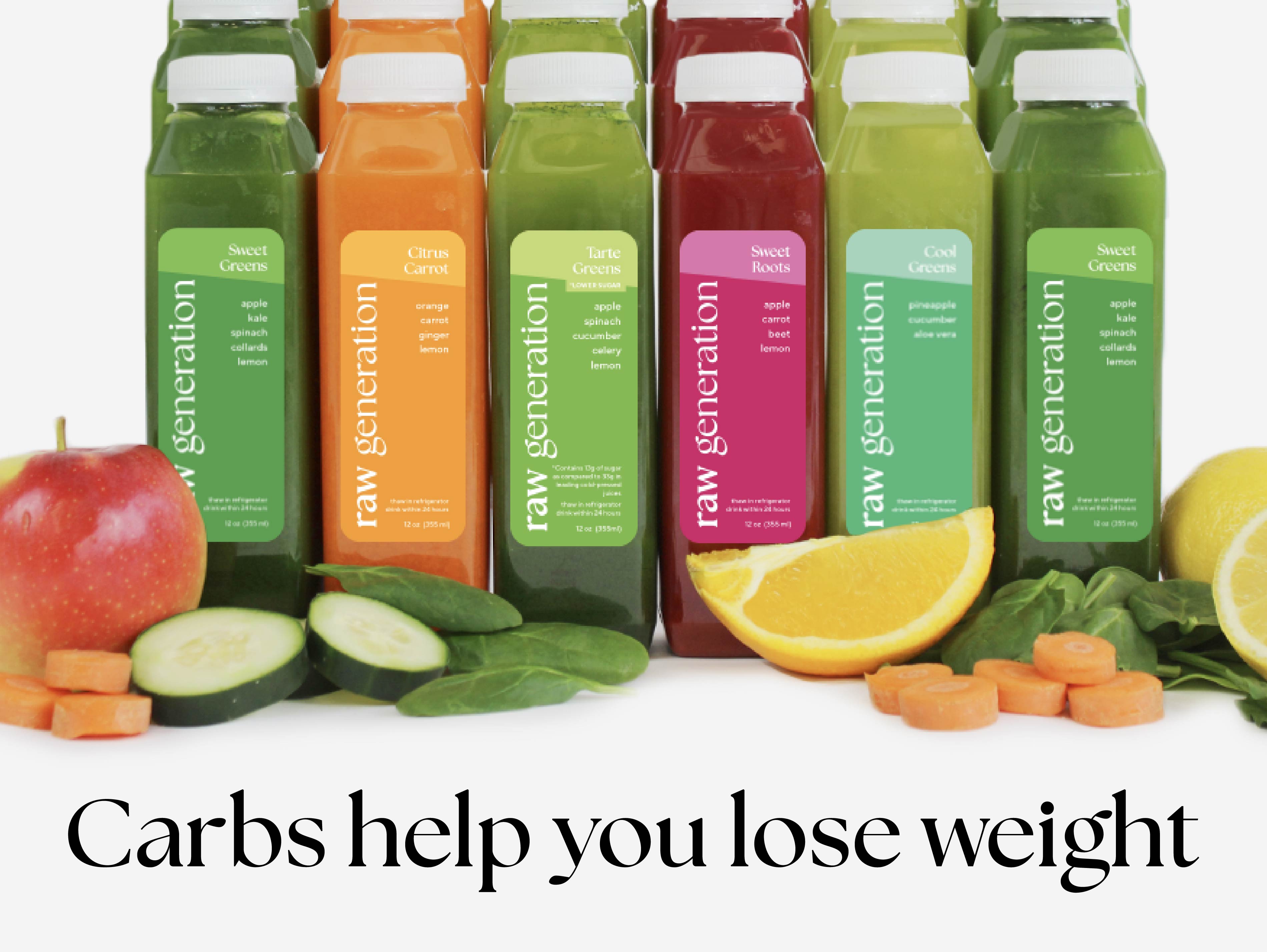 Yes you SHOULD eat your carbs Raw Generation Juices