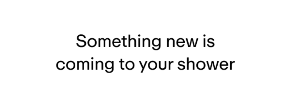 A shower upgrade is coming: 09.04.26