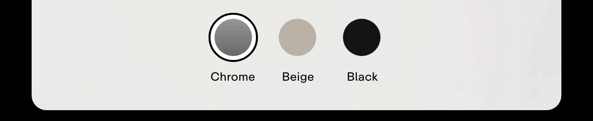 Available in three shades