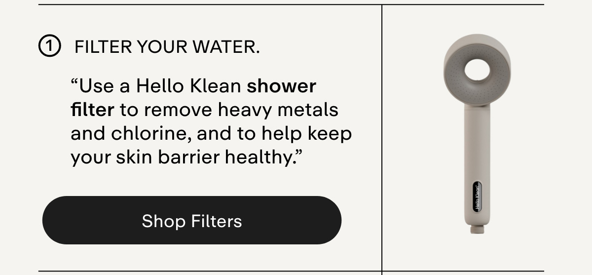Filter your water.  