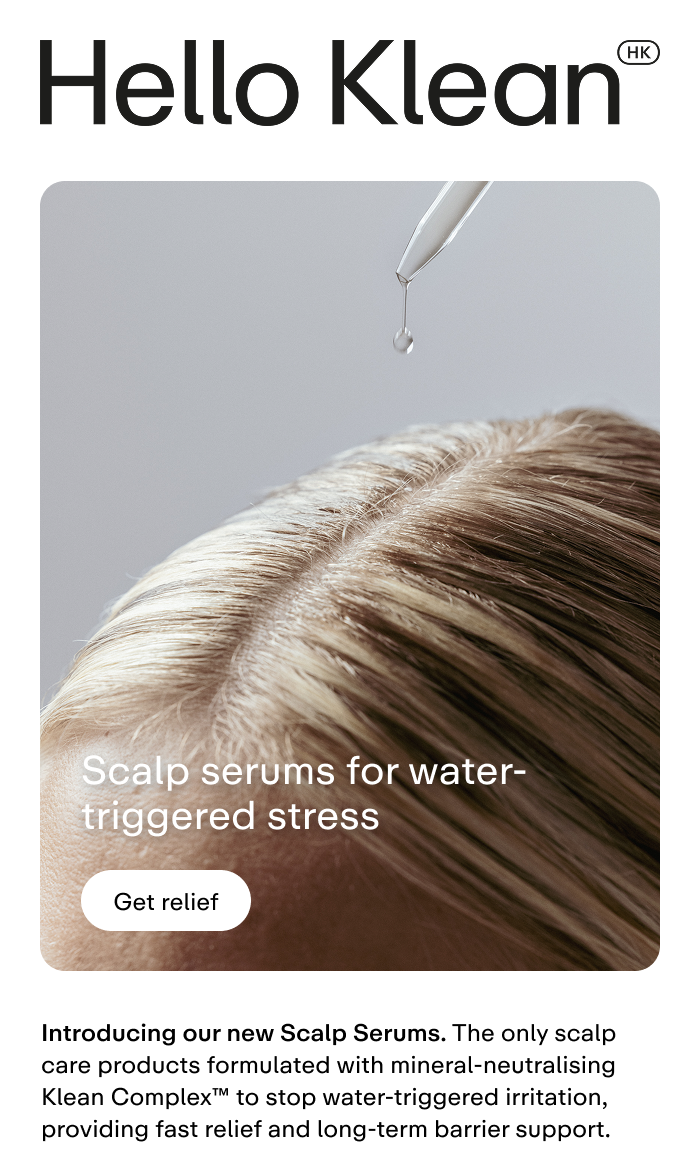Scalp serums for water-triggered stress 