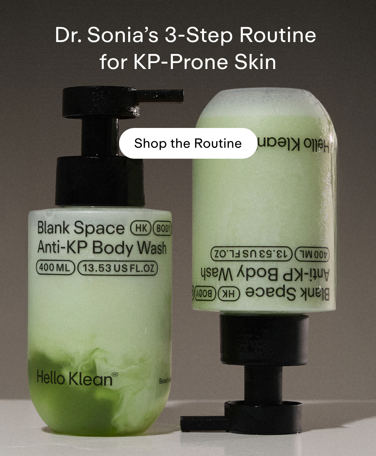 Dr. Sonia's 3-step routine for KP-prone skin. Shop the Routine