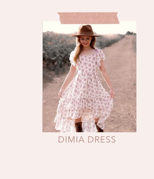 Dimia Dress in Lilac Ditsy Floral
