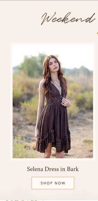 Selena Dress in Bark