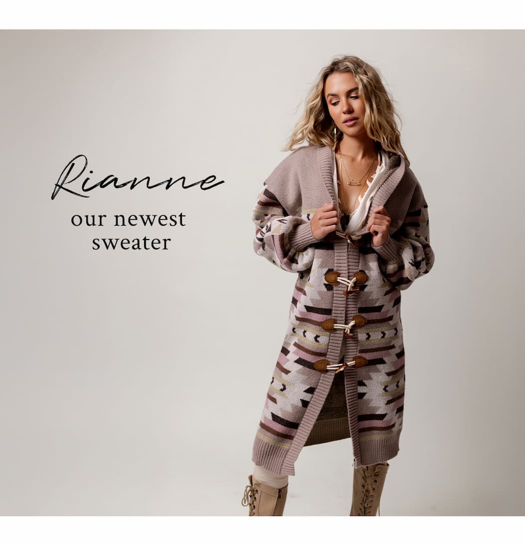 Rianne Sweater in Cream Pattern