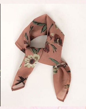 Chelsea Hair Scarf in Pink Floral