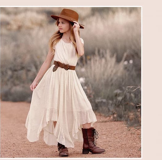 Briley Dress in Ecru