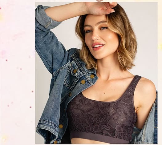 Kamryn Bralette in Charcoal