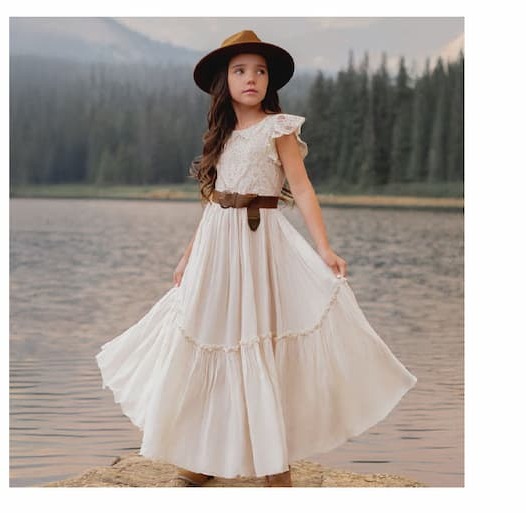 Macy Dress in Cream