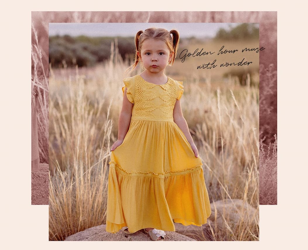 Viola Dress in Mustard