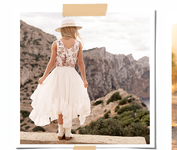Neila Tank in Cream Boho Floral