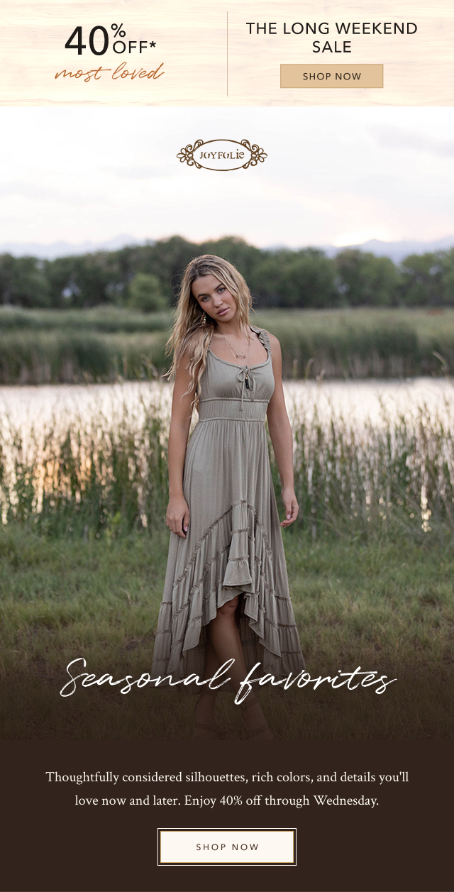 long weekend sale