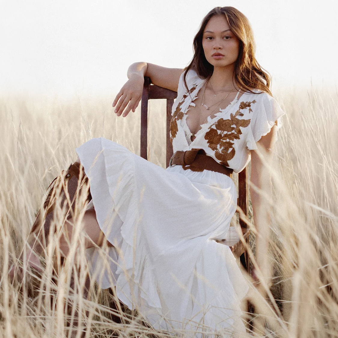 Mia Dress in Ivory